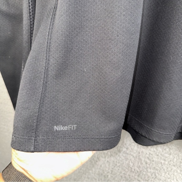 Nike Fit Dry Half Zip Mock Neck Sweatshirt Black Athletic Pullover Size Large - Picture 4 of 12